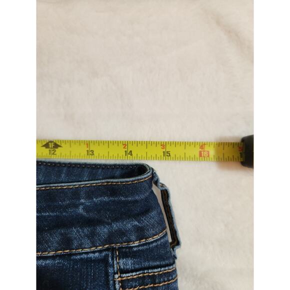 American Eagle Jeans Womens 8 Regular Blue Jegging Straight Super Stretch - Picture 9 of 11